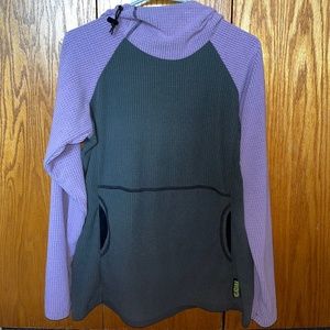 Melanzana Micro Grid Hoodie, Women’s M